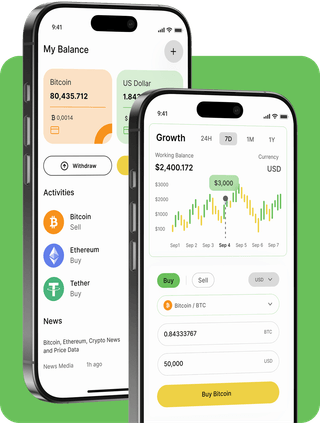 Interfaccia della piattaforma di trading BasedledgerATOM con dati di mercato in tempo reale
